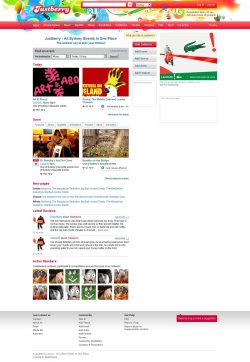 Главная страница - события в текущем городе пользователя